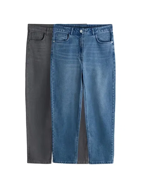 The Set Džíny modrá džínovina / džínová šedá