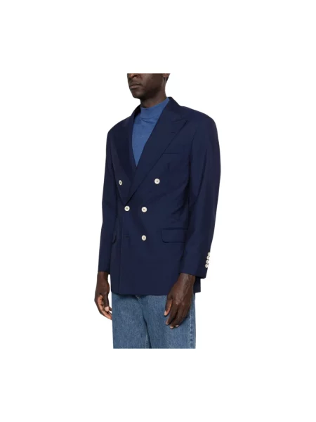 Marynarka Brunello Cucinelli wełniana niebieska