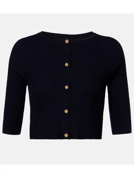Decupat cardigan 's Max Mara de lână albastru