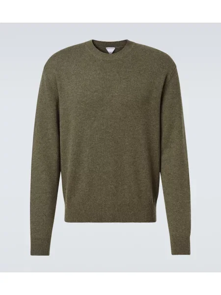 Pulover Bottega Veneta din cașmir verde
