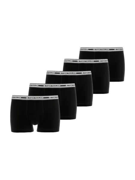 TOM TAILOR Boksarice črna bela