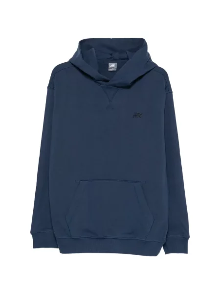 Hanorac cu glugă New Balance cu glugă cu autograf cu decolteu rotund gri