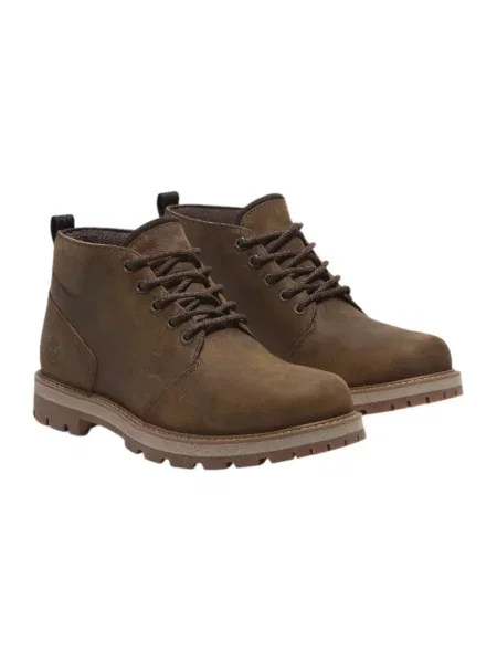 Botki Timberland skórzane brązowe