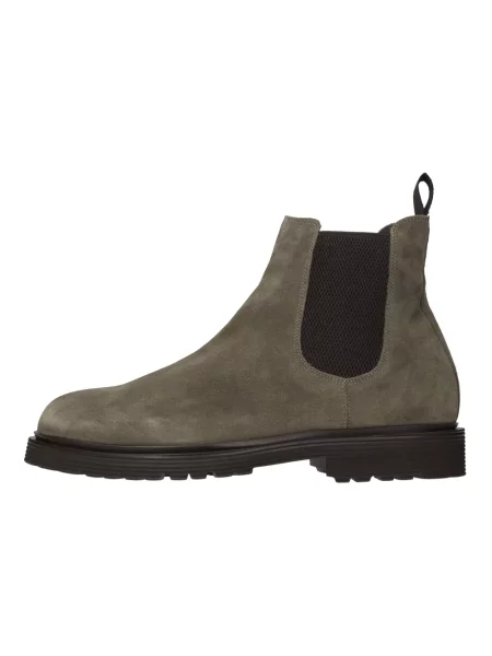 Buty do kostki Sturlini skórzane zielone