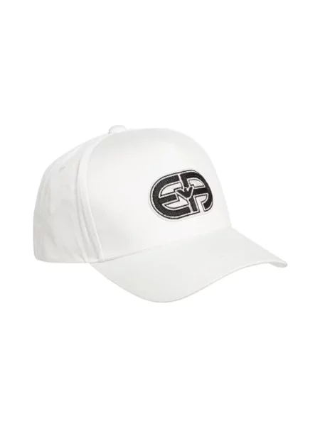 Czapka z daszkiem Emporio Armani biała