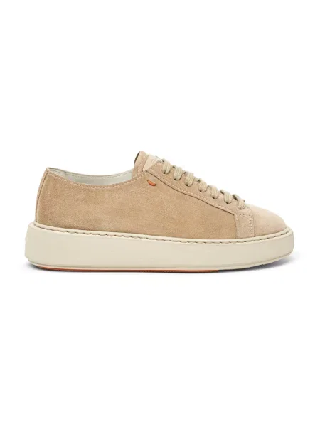 Sneakersy Santoni zamszowe beżowe