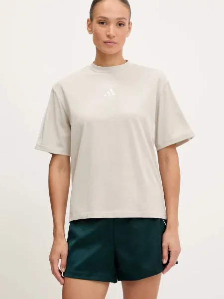 Тениска adidas Essentials дамска бежово