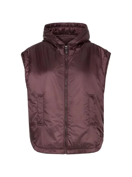 Vestă Max Mara cu glugă violet