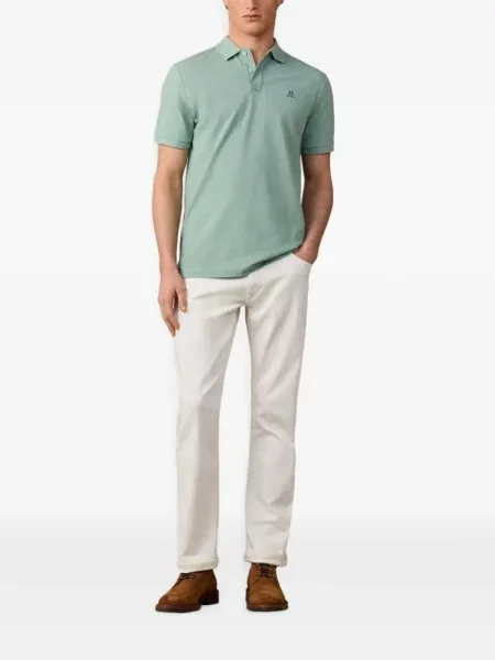 Scurt tricou polo Hackett London verde