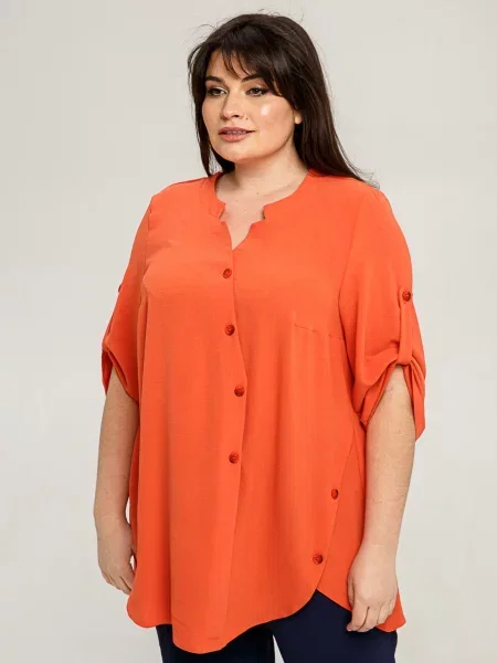 Туніка All Posa теракотовий креп