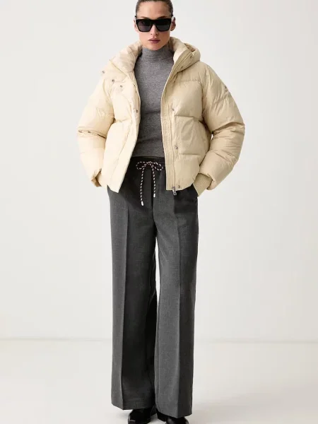 Tommy Hilfiger péřová bunda béžová
