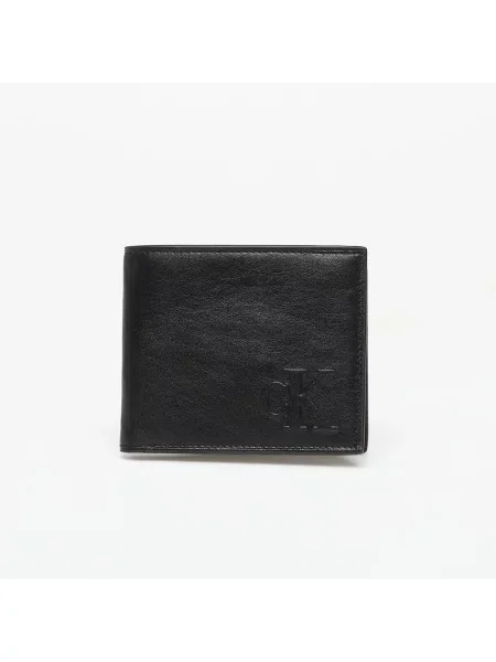 Кожен портфейл Calvin Klein мъжки черно