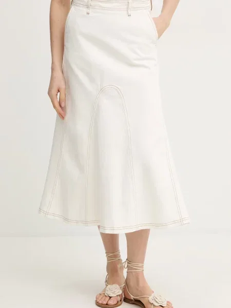 MUNTHE fustă denim BRAYLIN bej