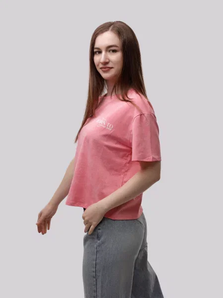 Футболка Lumo розовая