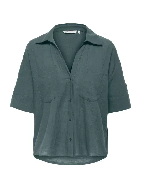 ONLY Bluză ONLTIZANA închis verde