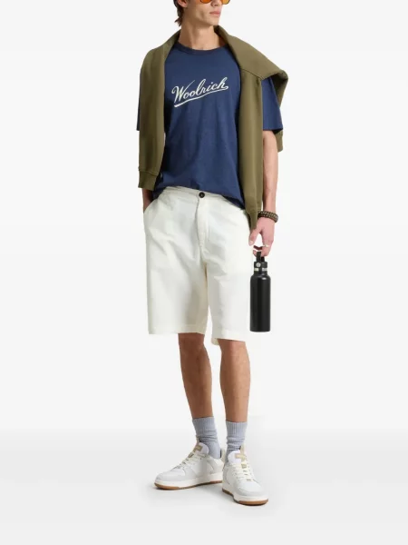 Tricou Woolrich din jerseu albastru