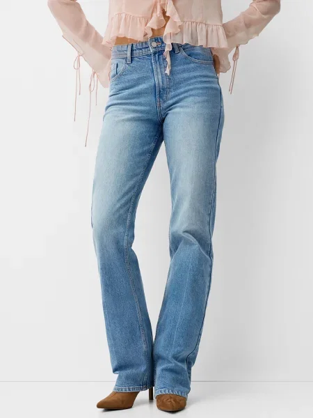 Bershka Jeans denim albastru