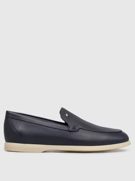 Кожаные лоферы Stefano Ricci синие