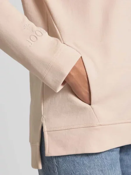 Joop! bluza z kapturem gładka beżowy