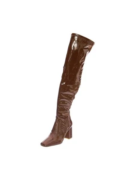 Muszkieterki Steve Madden skórzane brązowe
