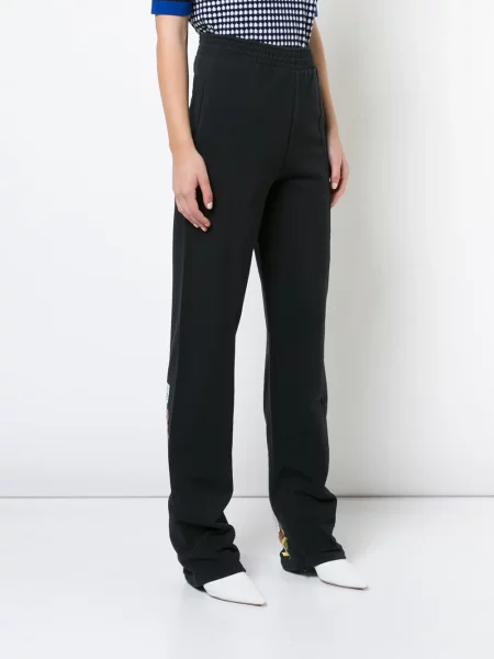 Pantaloni Off-white cu imagine alb