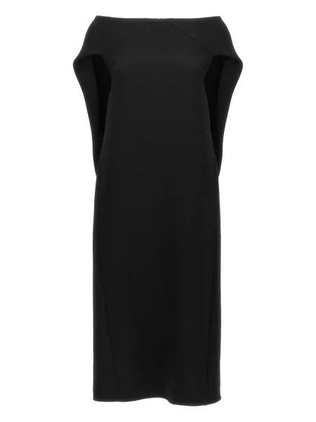 Rochie The Row cu umerii deschiși de costum negru