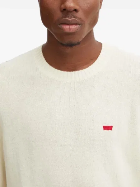 Scurt pantaloni scurți Levi's® cu broderie cu dungi alb