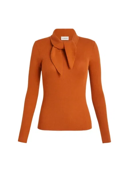 Dzianinowy sweter Parosh pomarańczowy