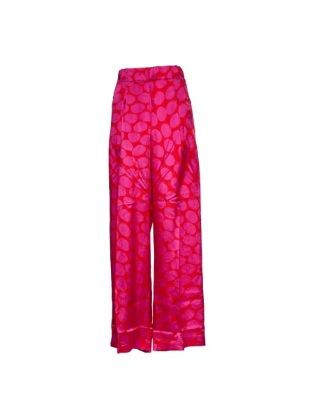 Spodnie Dries Van Noten czerwone