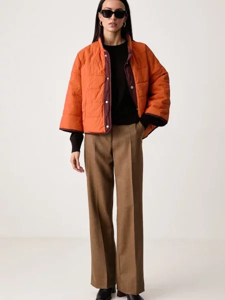 United Colors of Benetton pulover z volno rjava