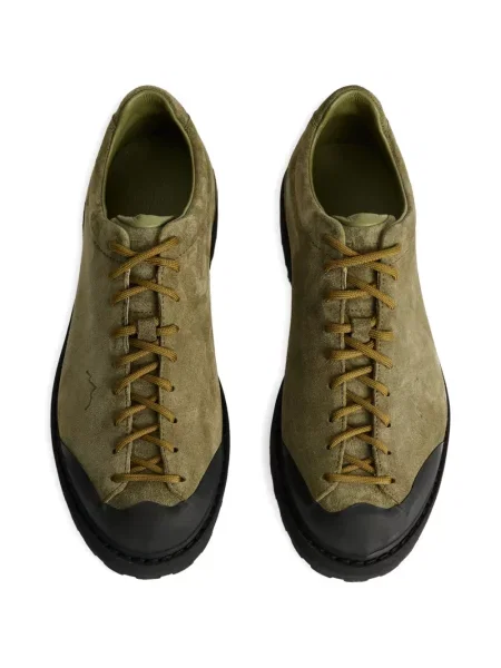 Botine Diemme din piele de căprioară verde