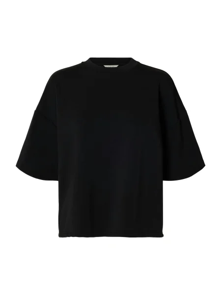 SELECTED Tricou supradimensional SLFTenny' negru