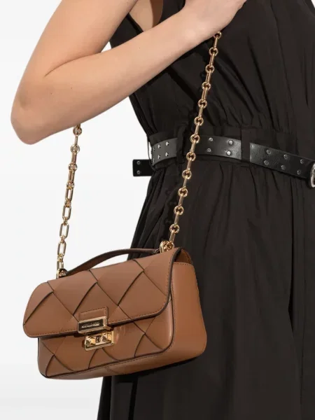 Geanta de piele Michael Michael Kors din piele maro