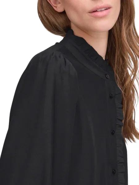 Bluzka Ichi z długim rękawem czarna