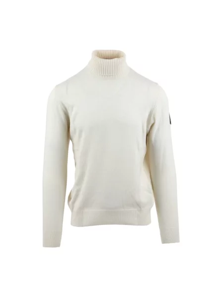 Golf Roy Rogers z wysokim kołnierzem z kaszmiru beżowy