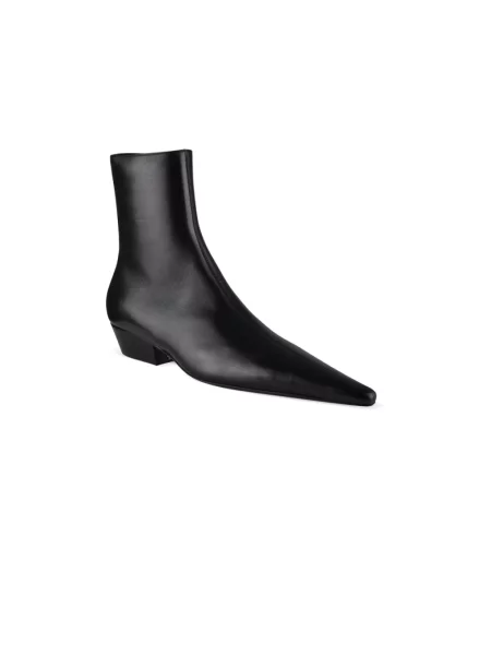 Botki Saint Laurent skórzane czarne