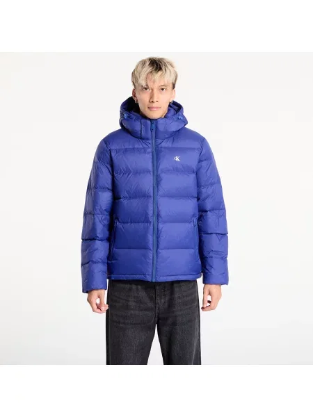 Jacheta Calvin Klein Jeans Ls Zip Off Hooded Jacket Blue M albastru