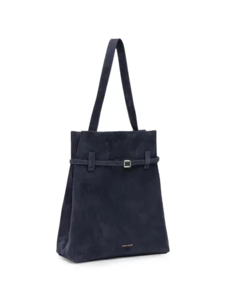 Τσάντα shopper Manu Atelier σουέτ μπλε