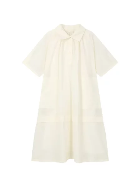 Gulerat scurt rochie midi Tomboy