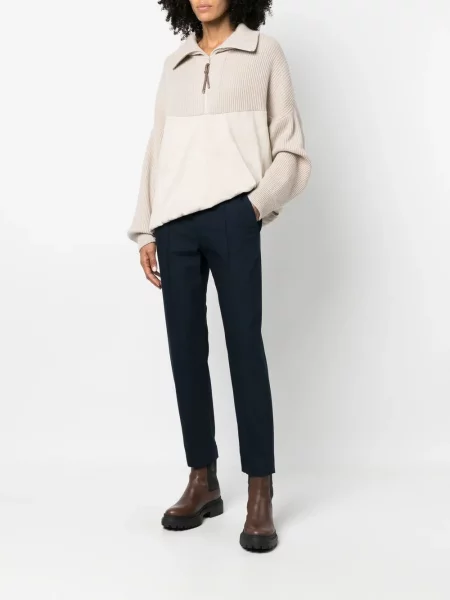 Sweter Brunello Cucinelli skórzany