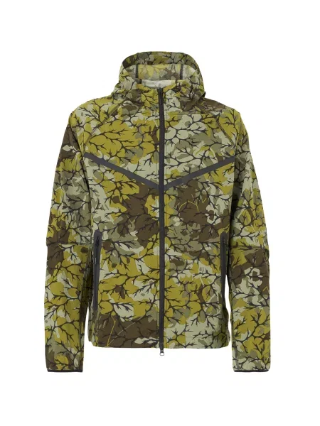 Nike Sportswear Prechodná bunda TECH olivová / kiwi / pastelovo zelená čierna