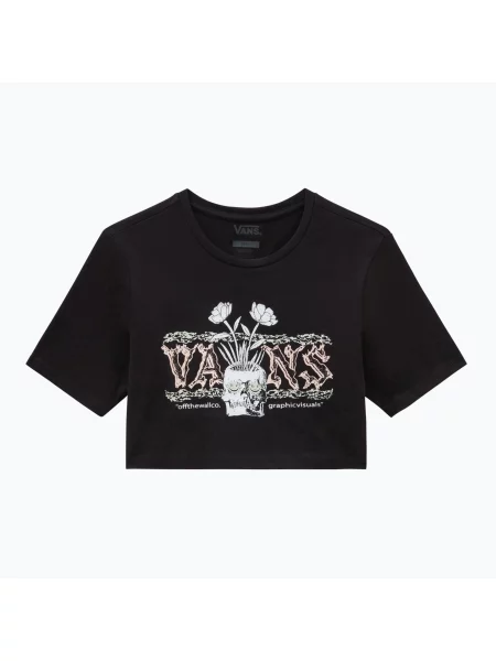 Tričko Vans Growing Ideas Crew Crop Ii black černé