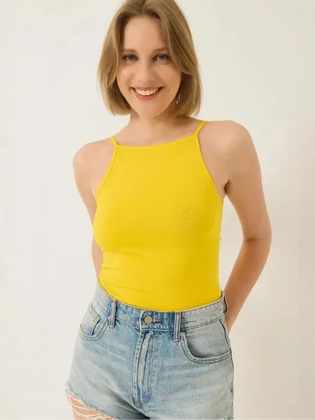 Bianco Lucci Halenka Blusen citronově žlutá