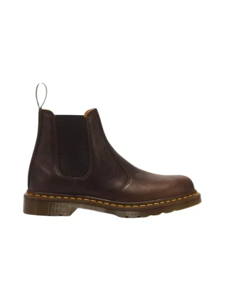 Sztyblety Dr. Martens skórzane brązowe