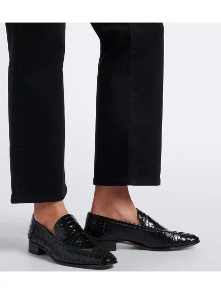 Decupat blugi drepți Frame negru