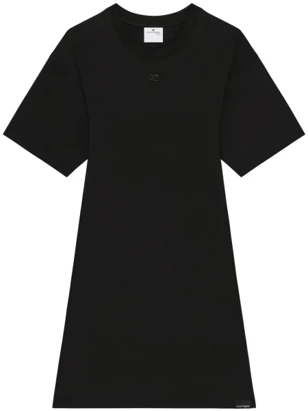 Mała mały sukienka koszulowa Courreges garniturowa czarna