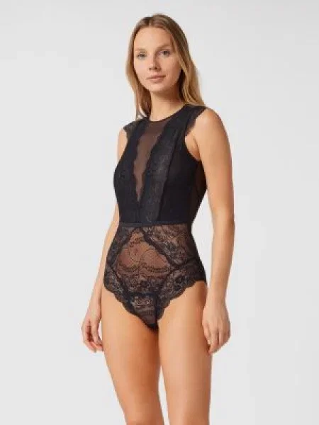 Body z kwiatową koronką Lascana