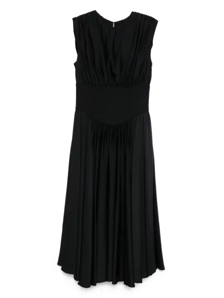 Rochie Amsale din crep de costum negru