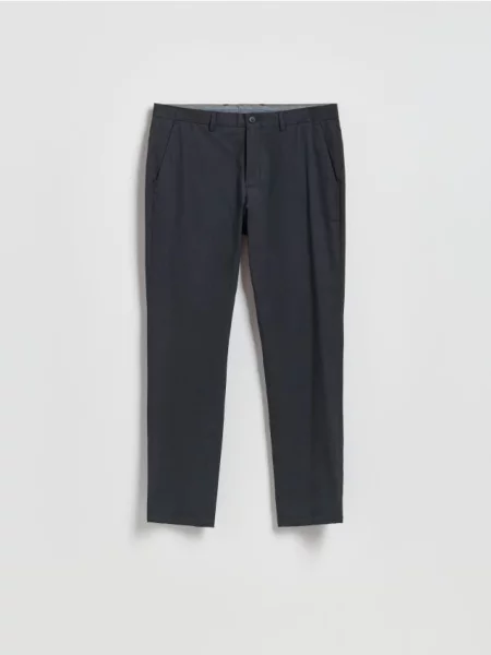 Reserved Pantaloni chino slim fit gri-închis gri