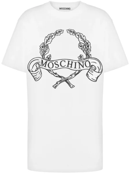 Tricou Moschino cu imagine alb